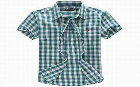 chemise vert anis homme